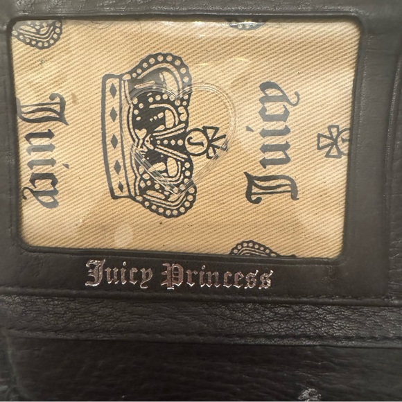 Y2K Juicy Couture Black Leather Wallet - Picture 8 of 9